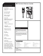 Предварительный просмотр 2 страницы Everpure MRS Reverse Osmosis System MRS-100 Specification Sheet