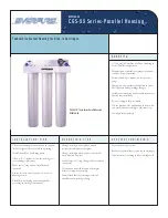 Everpure Parallel Housing CGS-55 20 Specification Sheet preview