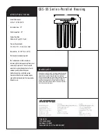 Preview for 2 page of Everpure Parallel Housing CGS-55 20 Specification Sheet