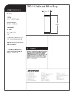 Предварительный просмотр 2 страницы Everpure Sediment Filter Wrap EV9799-04 Specification Sheet