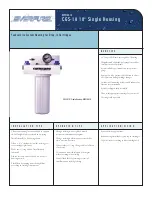 Everpure Single Housing CGS-10 10 Specification Sheet preview