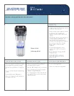 Everpure SRX Feeder EV9798-45 Specification Sheet preview