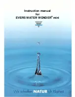 Evers WATER WONDER Mini Instruction Manual preview