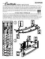 EverStyle ES-WP60B Assembly Instructions предпросмотр