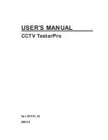 Preview for 1 page of Evertech CCTV testerPRO User Manual