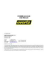 evertz 570EMR-AG-HUB User Manual preview