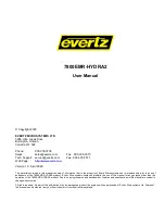 evertz 7800EMR-HYDRA2 User Manual preview