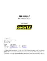 evertz EQT-1616-3G-F User Manual preview