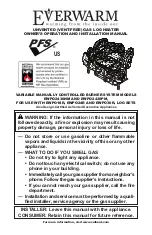 Preview for 1 page of Everwarm EWPO2430PM Owner'S Operation And Installation Manual