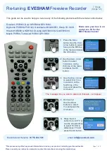 Evesham PVR160 Re-Tuning Manual предпросмотр