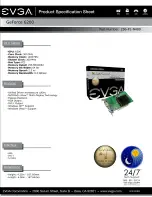 Preview for 1 page of EVGA GeForce 6200 PCI Specification