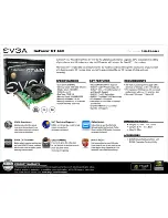 Preview for 1 page of EVGA GeForce GT 440 1024MB Specifications