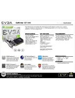 Предварительный просмотр 1 страницы EVGA GeForce GT 610 Specifications