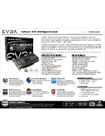 Предварительный просмотр 1 страницы EVGA GeForce GTS 450 Superclocked Specifications