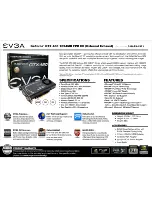 Preview for 1 page of EVGA GeForce GTX 460 1024MB EE External Exhaust Specifications