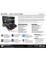 EVGA GeForce GTX 460 1024MB FPB Free Performance Boost Specifications предпросмотр