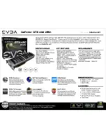 Preview for 1 page of EVGA GeForce GTX 460 2Win Specifications