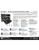 Предварительный просмотр 1 страницы EVGA GeForce GTX 460 SE Superclocked Specification