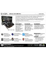 EVGA GeForce GTX 460 SSC w/ Backplate Specification предпросмотр