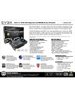 EVGA GeForce GTX 460 SuperClocked 1024MB EE External Exhaust Specification preview