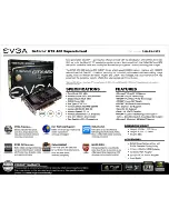 Предварительный просмотр 1 страницы EVGA GeForce GTX 460 SuperClocked 1024MB Specification