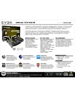 EVGA GeForce GTX 560 SE Specifications предпросмотр