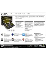 Preview for 1 page of EVGA GeForce GTX 560 Ti 448 Cores FTW Specification