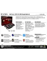 EVGA GeForce GTX 570 HD Superclocked Specification предпросмотр