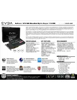 Предварительный просмотр 1 страницы EVGA GeForce GTX 580 Classified Hydro Copper 1536MB Specification