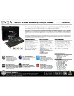 EVGA GeForce GTX 580 Classified Hydro Copper 3072MB Specification preview