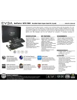 Предварительный просмотр 1 страницы EVGA GeForce GTX 590 Classified Hydro Copper Quad SLI 2 pack Specification