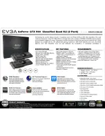 Preview for 1 page of EVGA GeForce GTX 590 Classified Quad SLI 2 Pack Specification