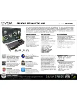 Предварительный просмотр 1 страницы EVGA GeForce GTX 680 FTW 4GB w/Backplate Specification