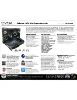 EVGA GeForce GTX 680 SC w/Backplate Specification preview