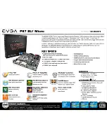 Предварительный просмотр 1 страницы EVGA P67 SLI Micro Specifications