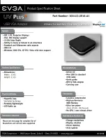 EVGA UV Plus 100-U2-UV16-A1 Product Specification Sheet preview