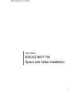 EVGA Z390 FTW User Manual предпросмотр