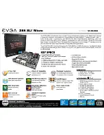 EVGA Z68 SLI Micro Specifications предпросмотр