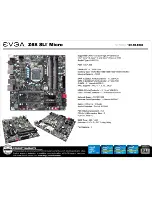 Предварительный просмотр 2 страницы EVGA Z68 SLI Micro Specifications