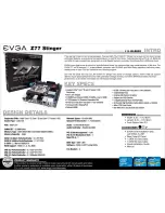 EVGA Z77 Stinger Key Specs предпросмотр