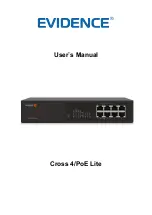 Evidence Cross 4 PoE Lite User Manual предпросмотр