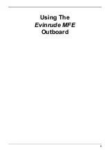 Предварительный просмотр 11 страницы Evinrude 30 HORSEPOWER MFE Operator'S Manual