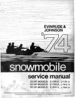 Предварительный просмотр 1 страницы Evinrude&JOHNSON E-134-A Service Manual