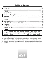 Preview for 2 page of EVN Rextron EVA-ME20WW User Manual