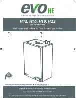 Evo HE H12 Installation & Servicing Instructions Manual preview