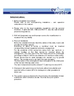 Preview for 2 page of Evo-water soft duomatik 2 Installation Manual