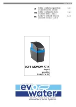 Preview for 1 page of Evo-water soft monomatik Installation & Operating Manual