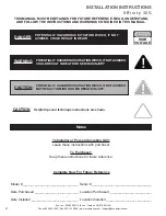 Preview for 2 page of Evo Affinity 30G Owners & Installation Manual