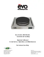 Preview for 1 page of Evo Centric 20E Electric Operator'S Manual Installation, Operation, And Maintenance