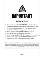 Preview for 2 page of Evo Powerboards 1000W User Manual